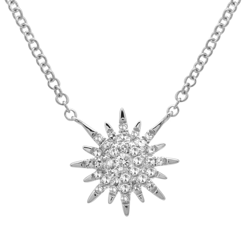 Sunburst Pendant Necklace.