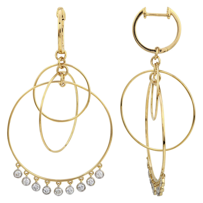 Boho Dangling Hoops.