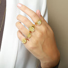 Diamond Initial Signet Ring.