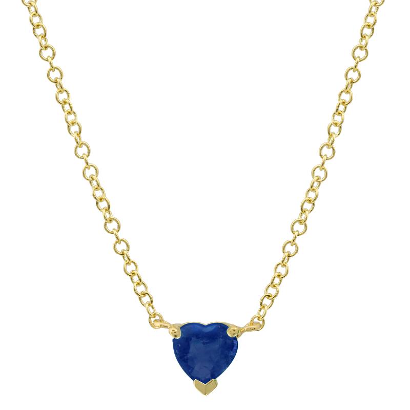 Heart Cut Solitaire Necklace.