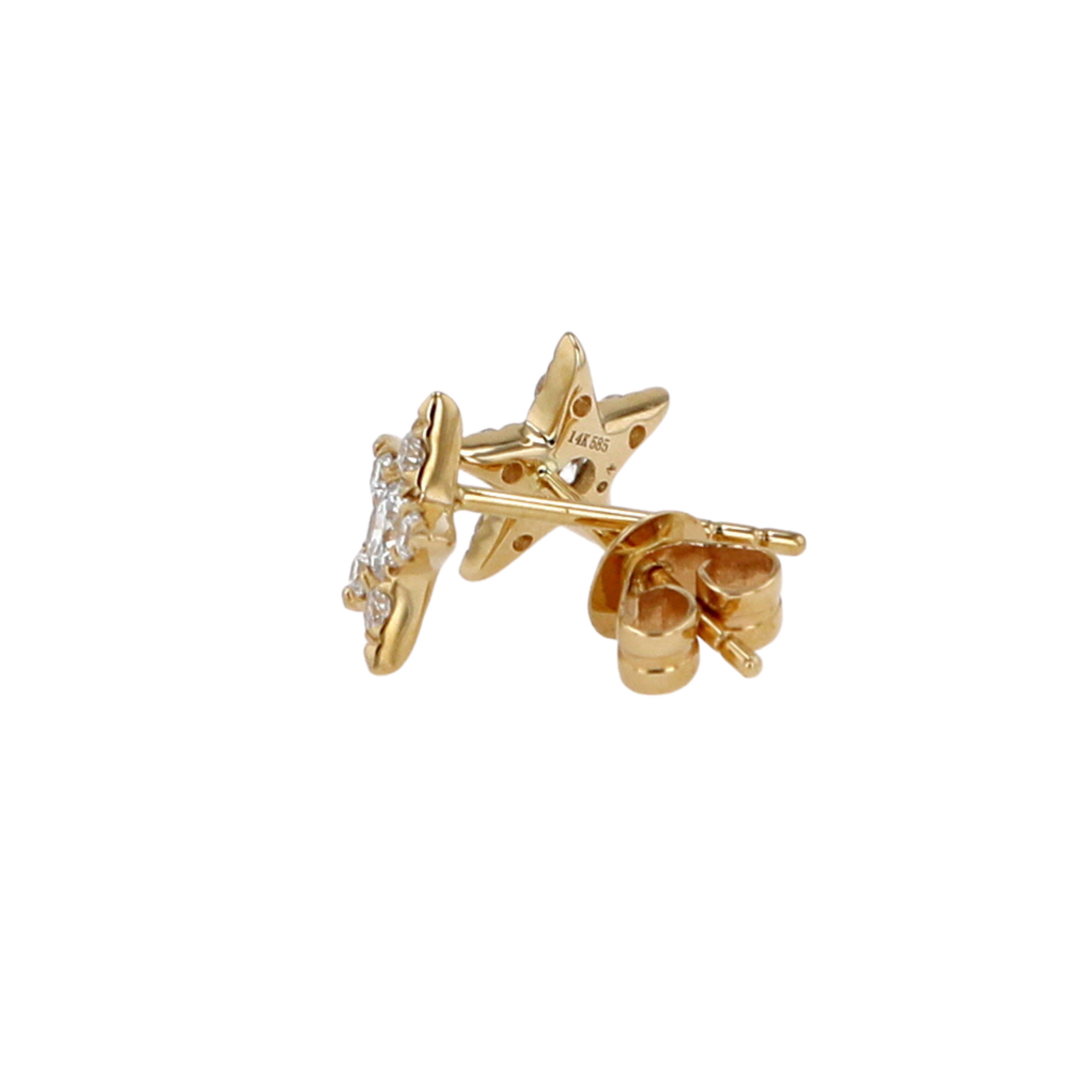 Diamond Star Earrings.