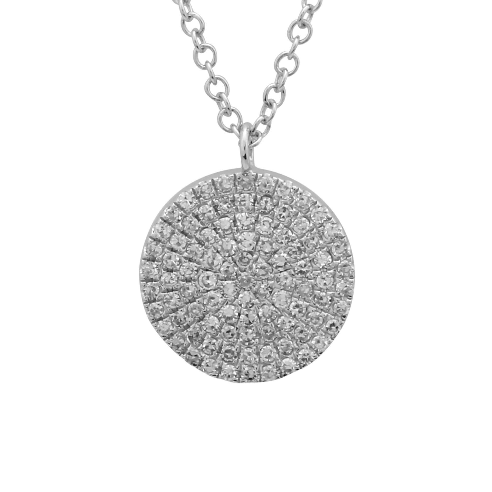 Disc Pendant Necklace.