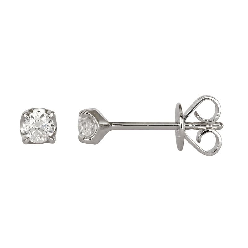 1/4 Carat Diamond Stud Earrings.