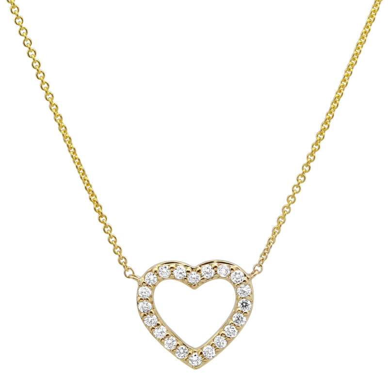 Mini Open Heart Necklace.