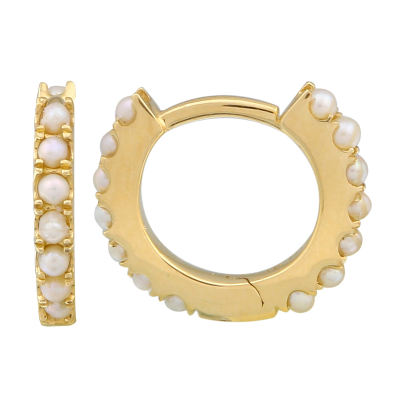 Pearl Beaded Earrings 11mm.