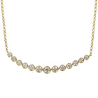 Curved Bar Pendant Necklace.