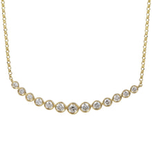 Curved Bar Pendant Necklace.