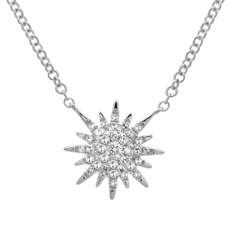 Sunburst Pendant Necklace.
