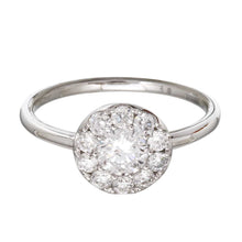 Big Halo Stack Engagement Ring.