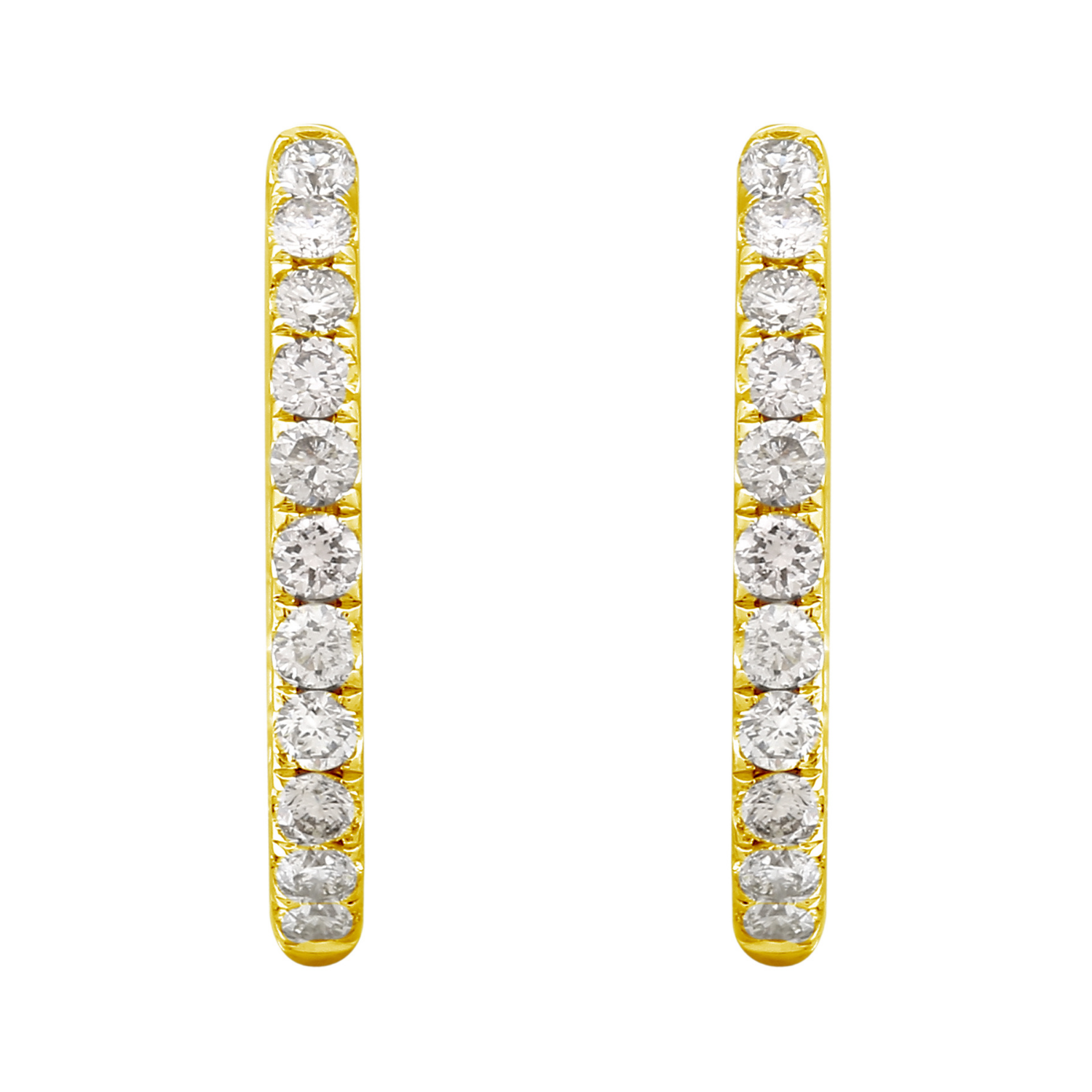 Diamond Hoops, 16mm.