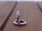 Lavender Baguette Hoops.