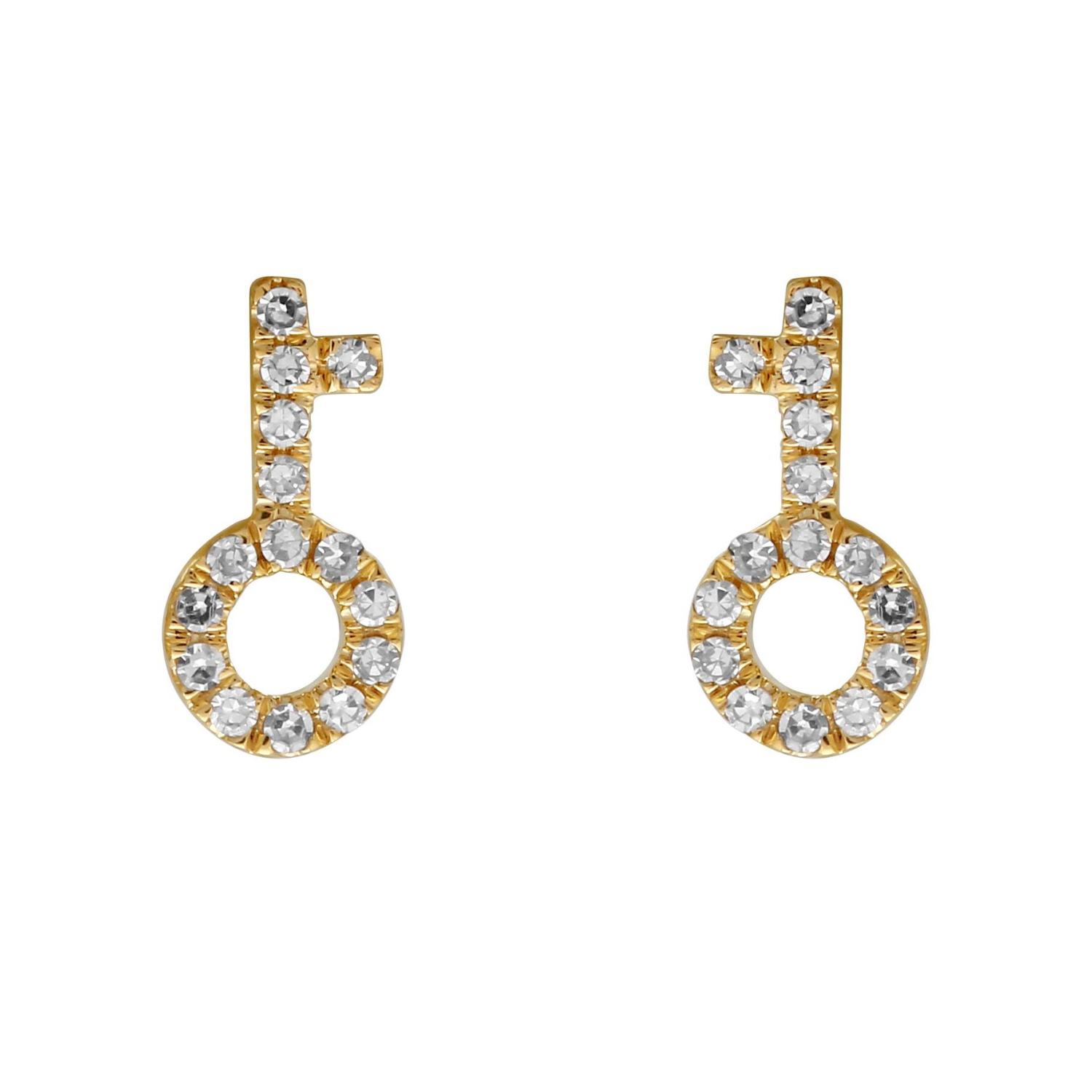 Key Stud Earrings.
