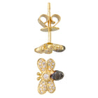 Diamond Bee Stud Earrings.