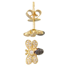 Diamond Bee Stud Earrings.