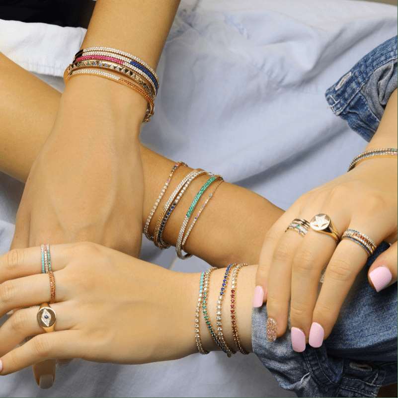 3/4 Gemstone Set Ring.