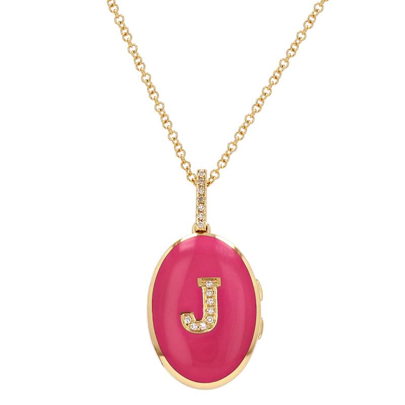Letterman Locket Necklace.