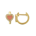 Gem Heart Hoops.