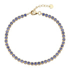 Color Gemstone Tennis Bracelet.
