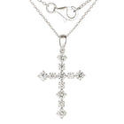 1/2 Carat Lab Grown Diamond Cross Necklace.