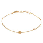 Initial Charm Link Bracelet.