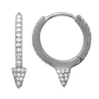 Spike Huggie Earrings.