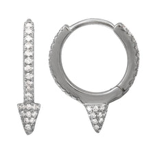 Spike Huggie Earrings.