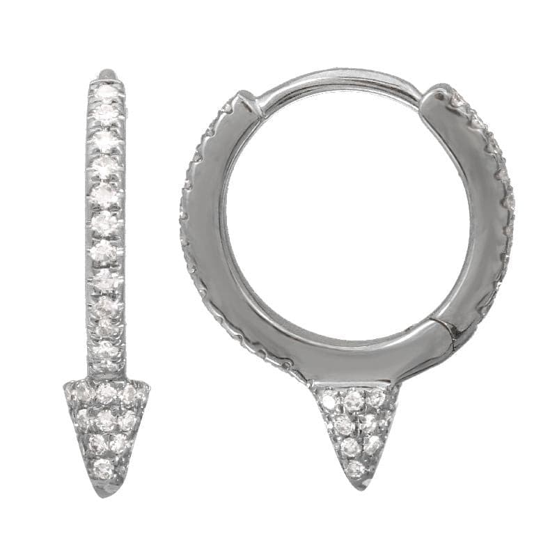 Spike Huggie Earrings.