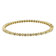 Hexagon Pave Bangle.