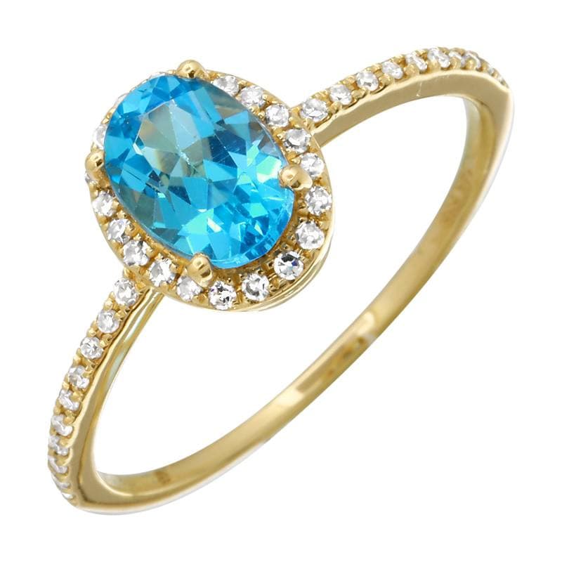 Oval Gemstone Halo Engagement Ring.
