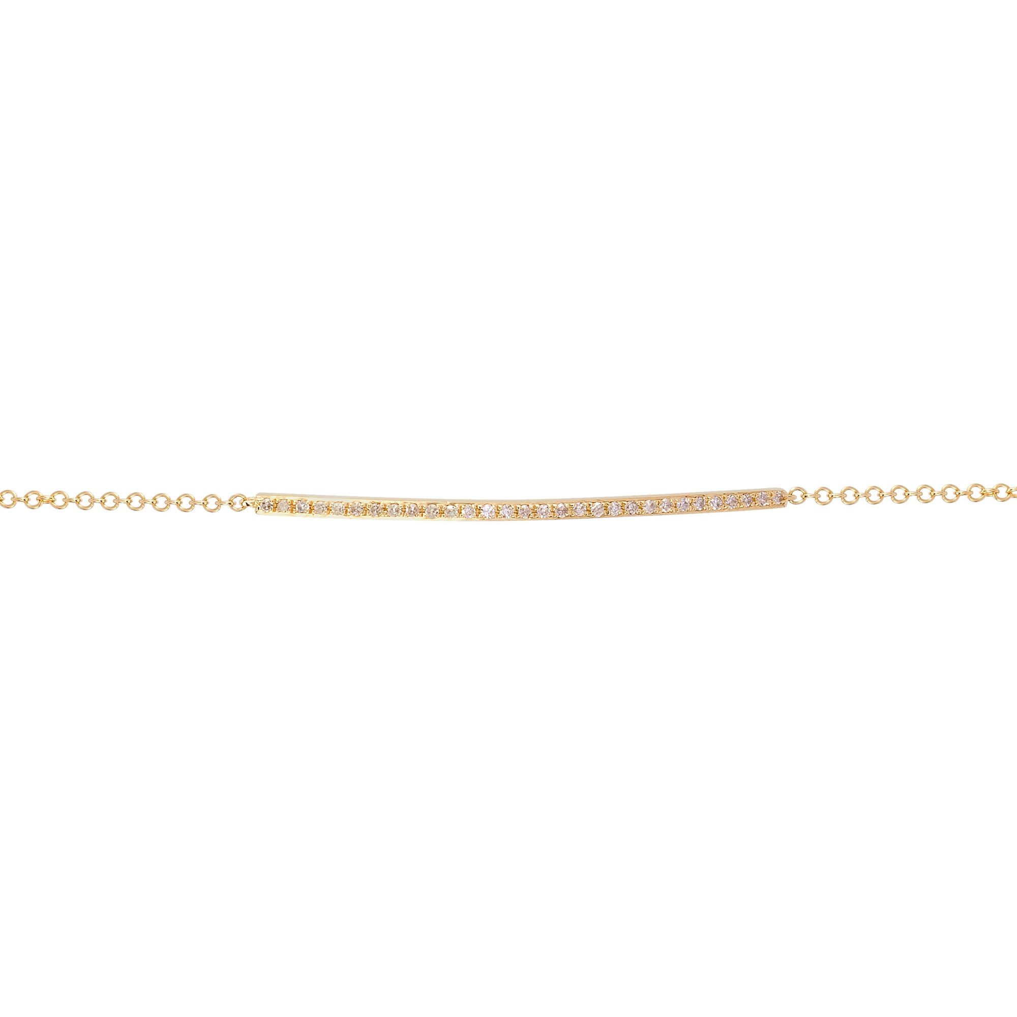 Curved Bar Link Bracelet.