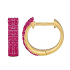 Sapphire Hoop Earrings.