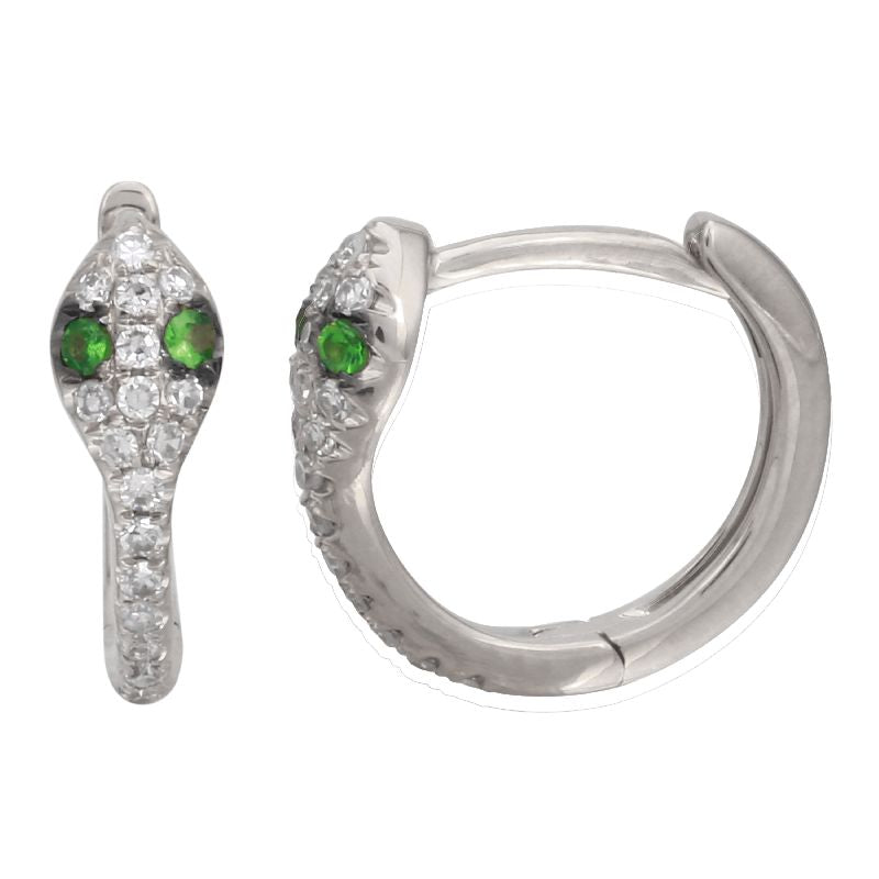 Snake Cuff Hoop Earrings.
