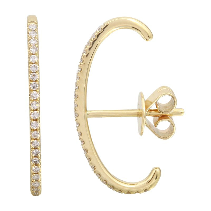 Suspender Sapphire Stud Earring.