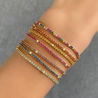 Color Gemstone Tennis Bracelet.