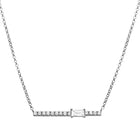 Baguette Bar Necklace.