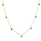 7 Diamond Charm Necklace.