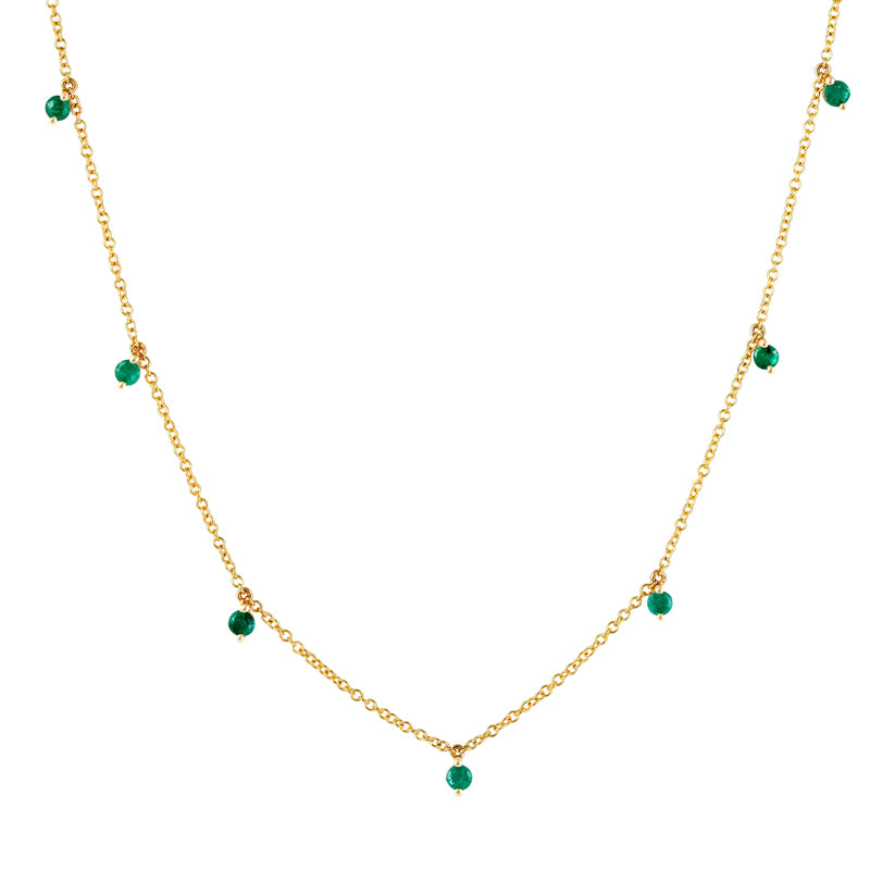 7 Diamond Charm Necklace.