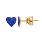 Rhodium Heart Earrings.
