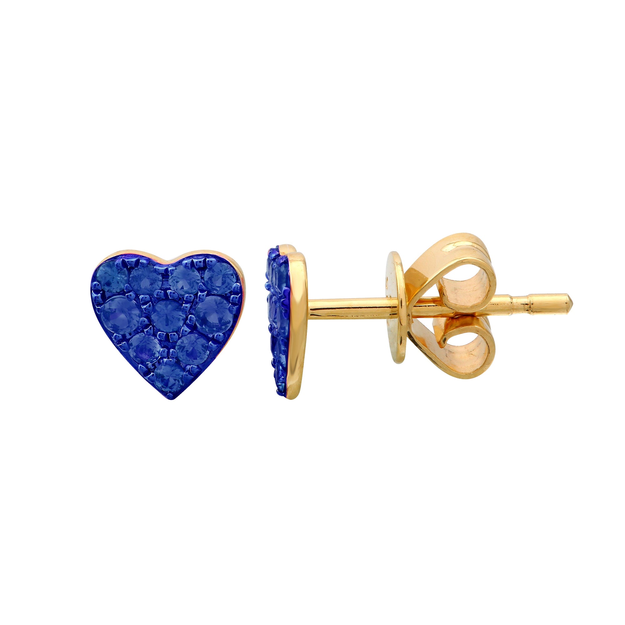 Rhodium Heart Earrings.