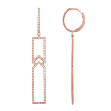 Diamond Leverback Earrings.