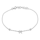 Initial Charm Link Bracelet.