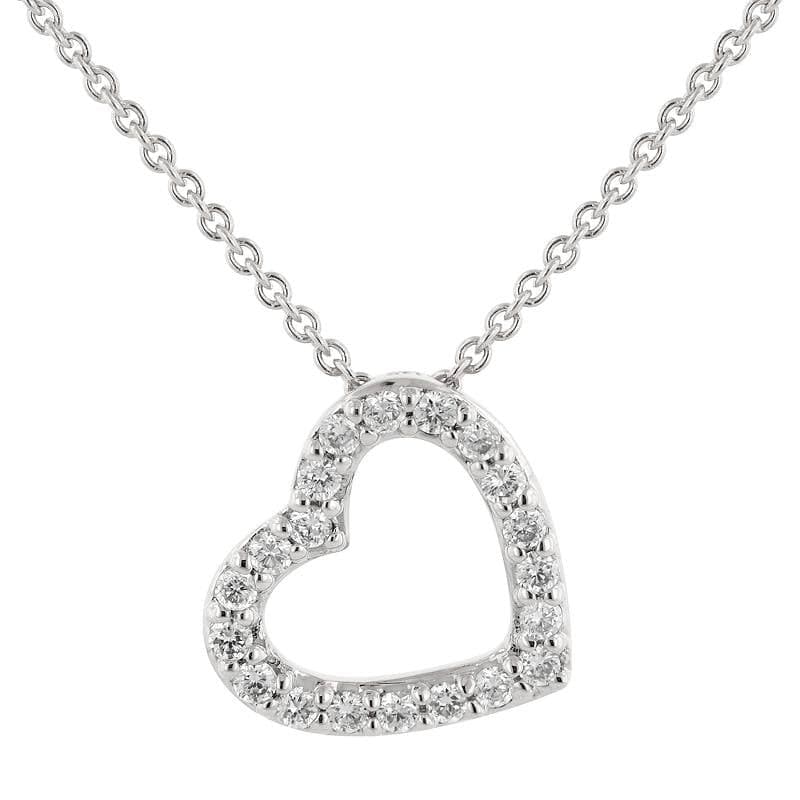 Mini Open Heart Sliding Necklace.