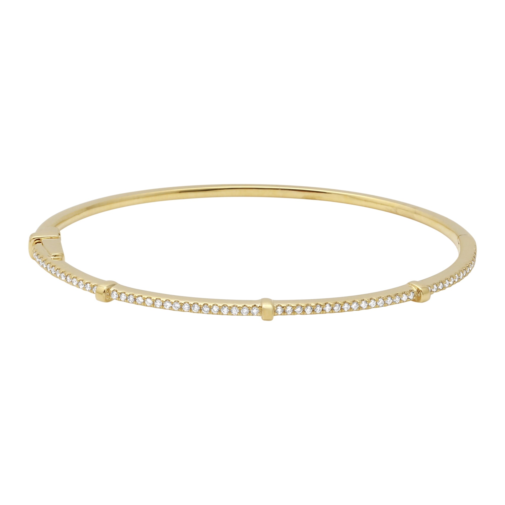 Studded Diamond Bangle.