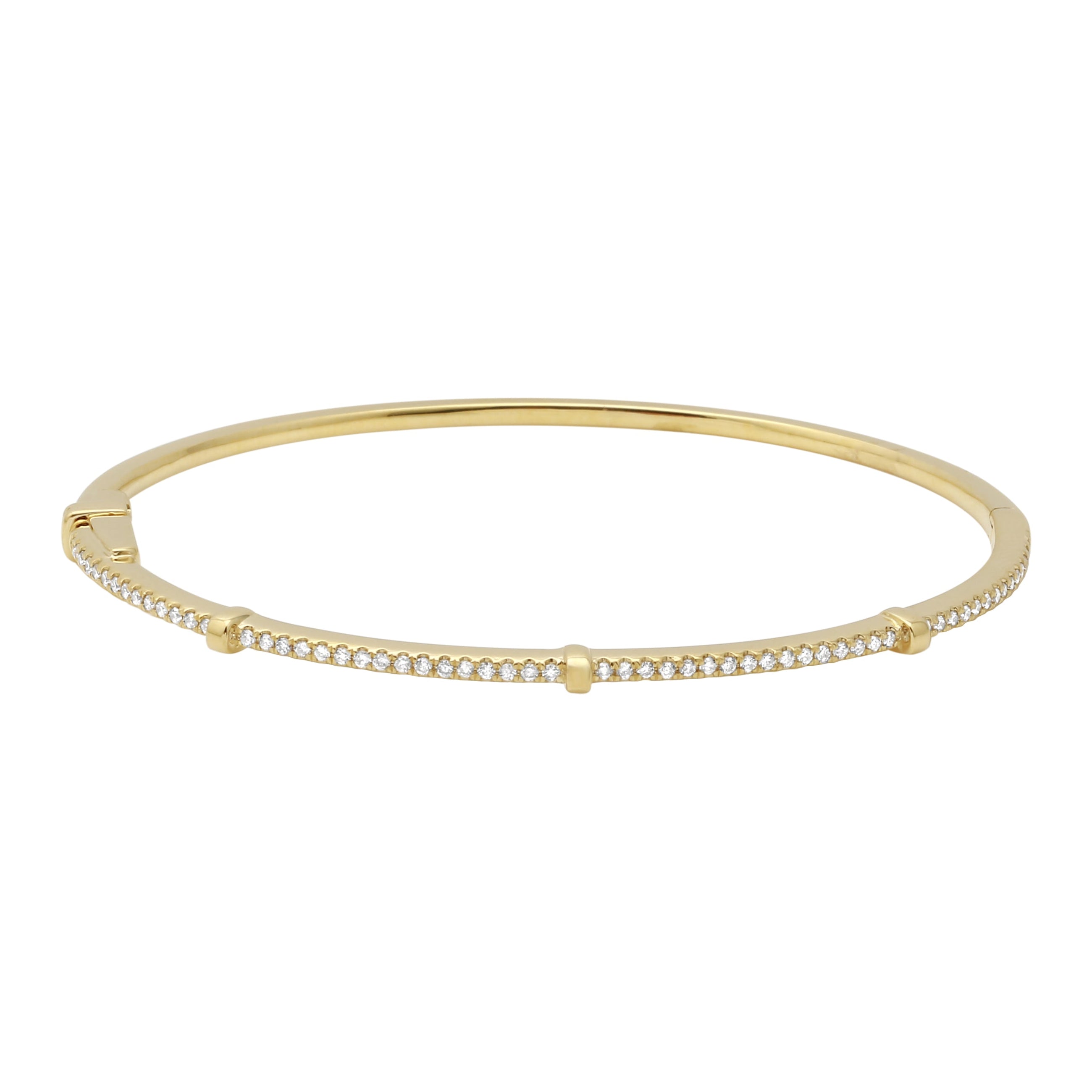Studded Diamond Bangle.