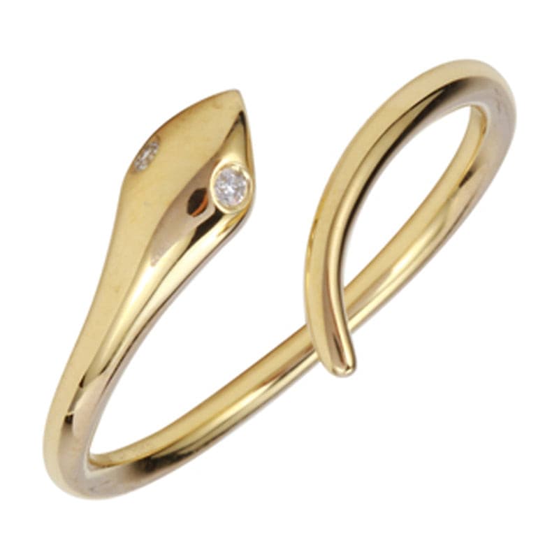 Open Spiral Snake Ring.
