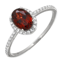 Oval Gemstone Halo Engagement Ring.