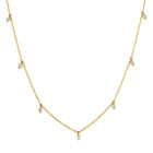 7 Diamond Charm Necklace.