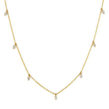 7 Diamond Charm Necklace.
