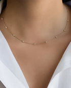 Diamond Bezel By-Yard Necklace.