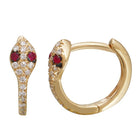 Snake Cuff Hoop Earrings.